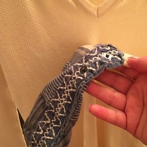 Free People stretch thermal, decorative sleeves